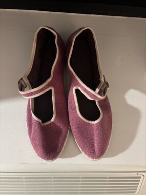 Flabelus Canvas Mary Jane ballet Flats